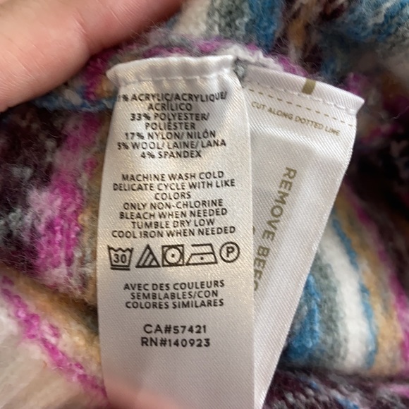 LOFT Multicolor Patterned Cardigan - Picture 6 of 6